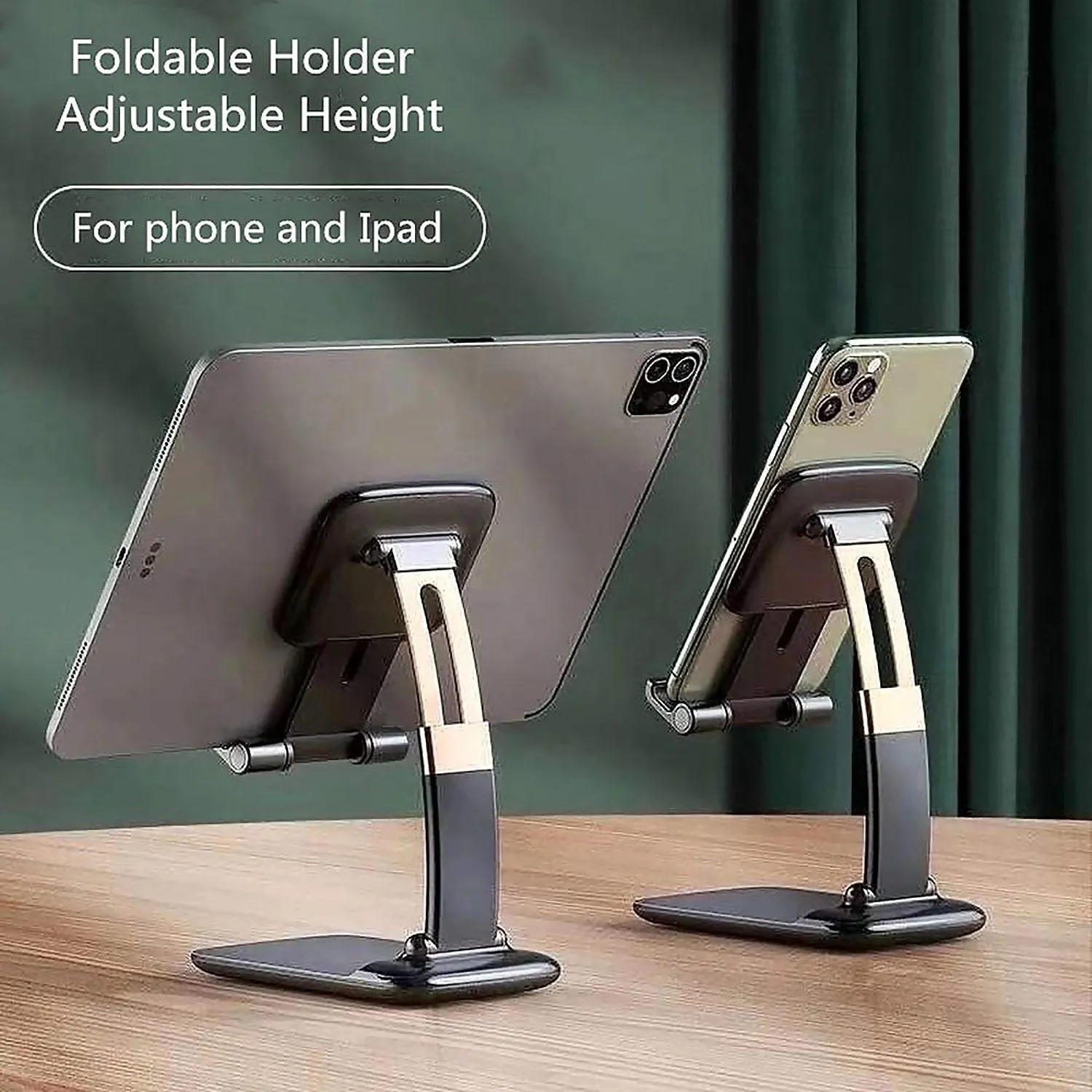 1286 Phone Holder for Table, Foldable Universal Mobile Stand for Desk