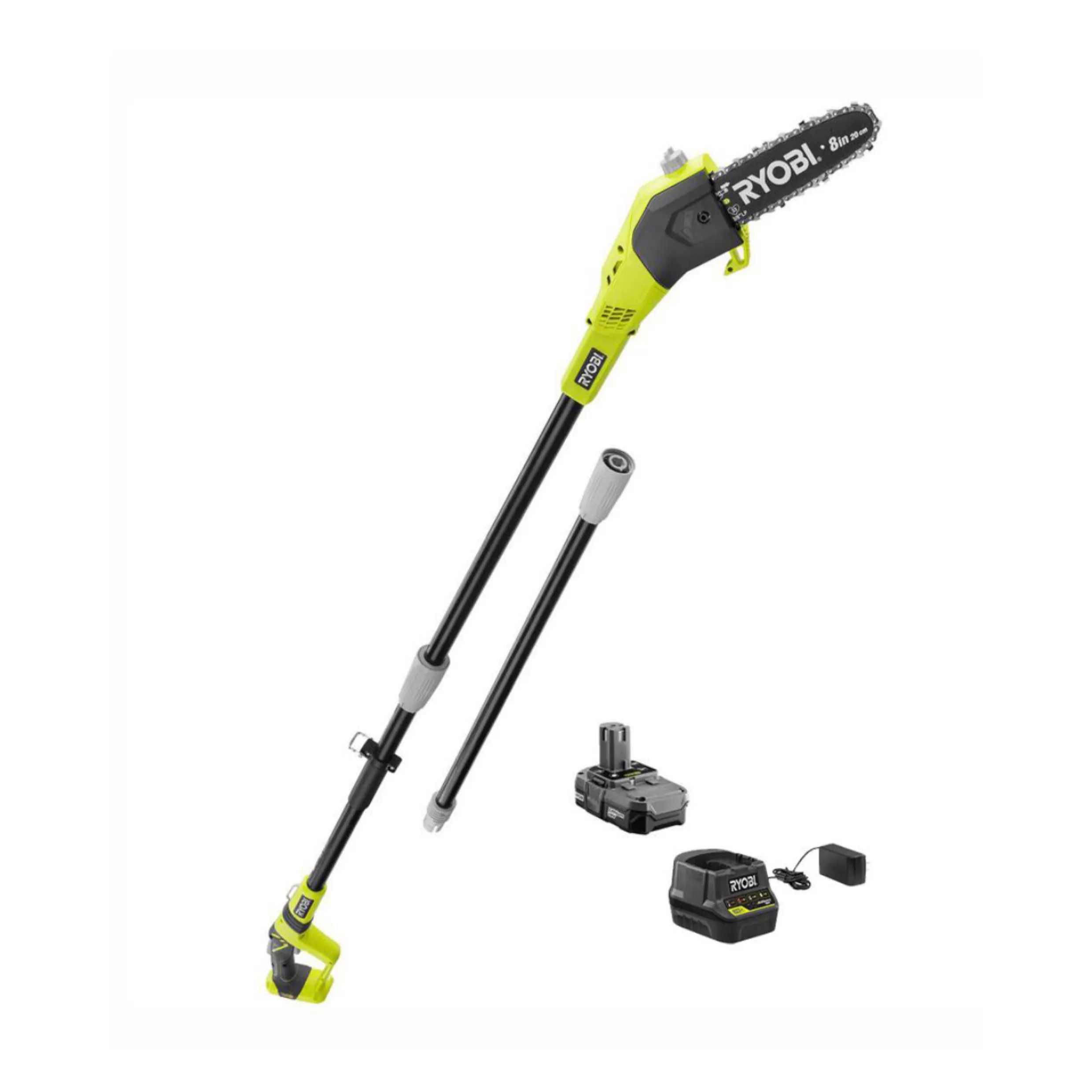 18-Volt ONE  8 in. Lithium-Ion Battery Pole Saw with Battery and Charger