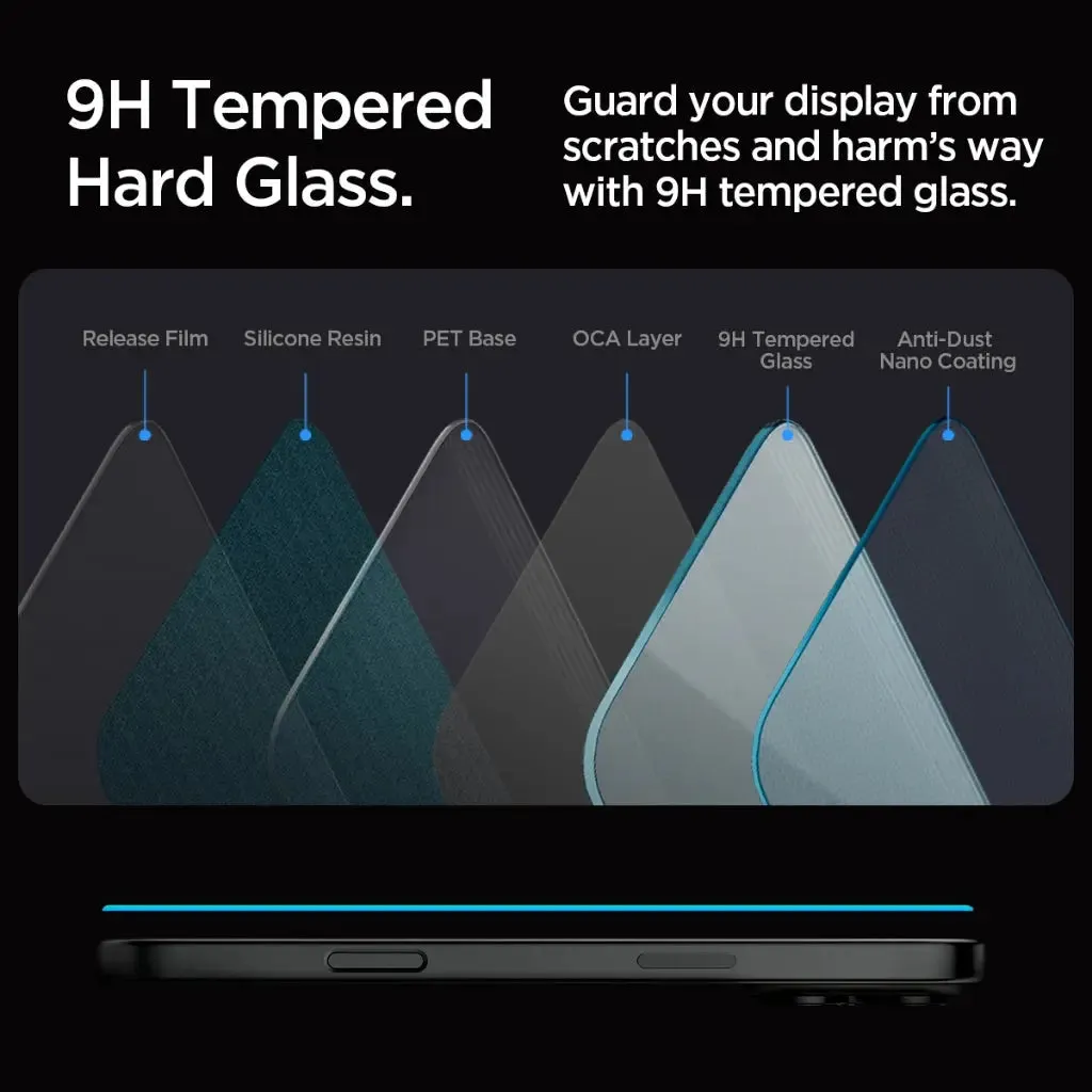 [2 Pack] iPhone 16 Pro Max Tempered Glass EZ Fit