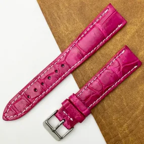 20mm Pink Unique Texture Alligator Watch Band For Men DH-226AM