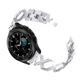 22mm X design stainless steel watch strap for Samsung Galaxy Watch - Silver