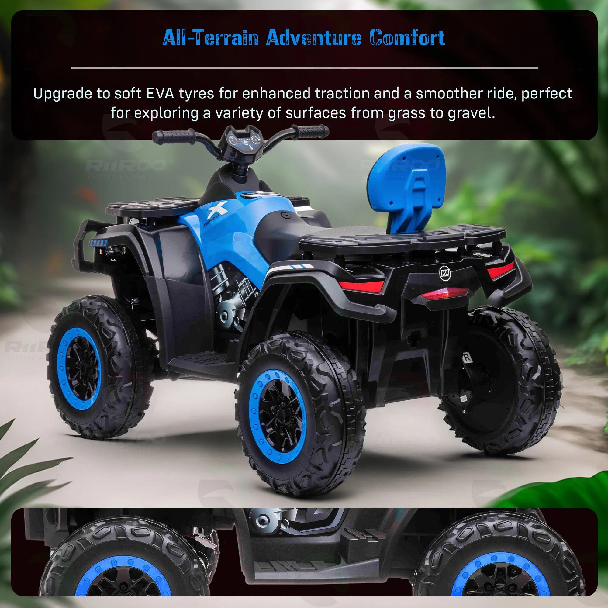 24V RiiRoo Fortress Electric Quad ATV