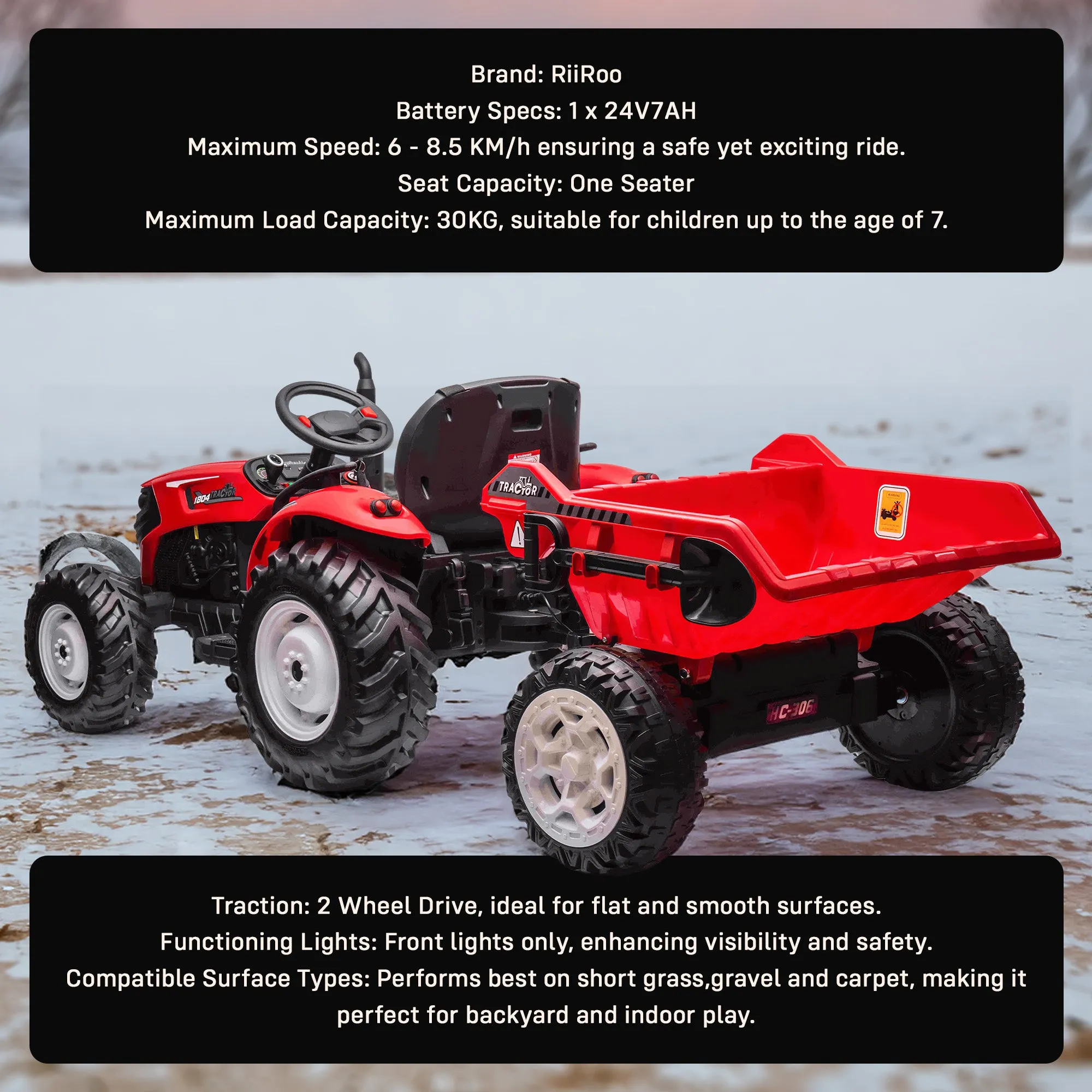 24v Tractor and Trailer Model