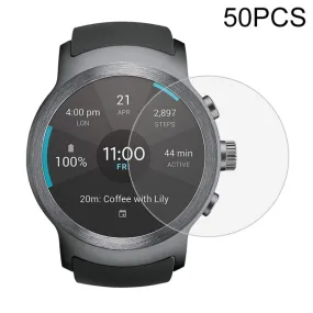 50 PCS For LG Watch Sport 0.26mm 2.5D Tempered Glass Film