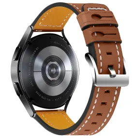 Amazfit GTS / GTR 42mm cowhide leather watch strap - Brown