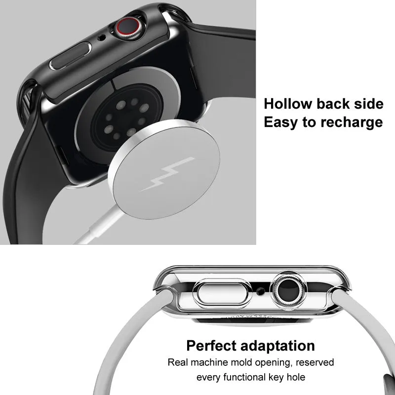 AMZER 2 in 1 PC Frame Case with Tempered Glass Film For Apple Watch Series 8 45mm