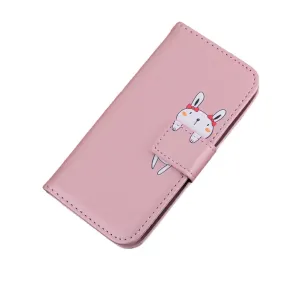 Anymob Samsung Pink Flip Leather Case Wallet Phone Cover