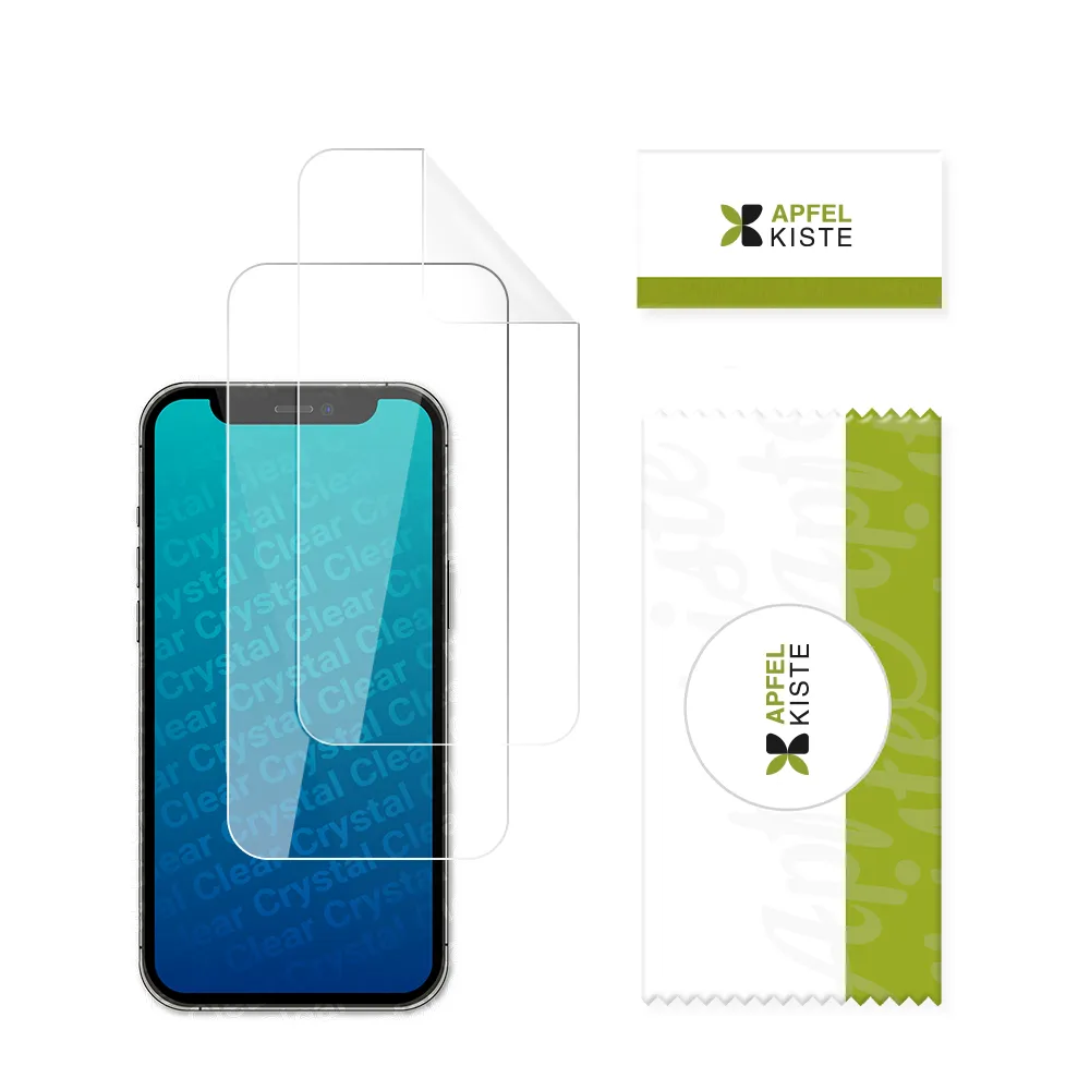 Apfelkiste - (Set of 2) Asus ZenFone Max (M2) Crystal Clear Protective Film Swiss Made (Case Friendly)