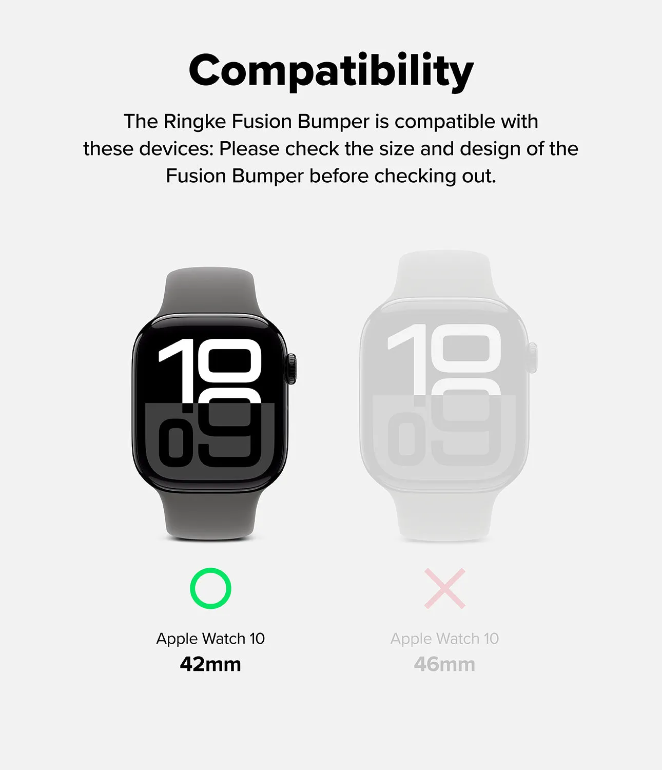 Apple Watch 10 (42mm) Case | Fusion Bumper