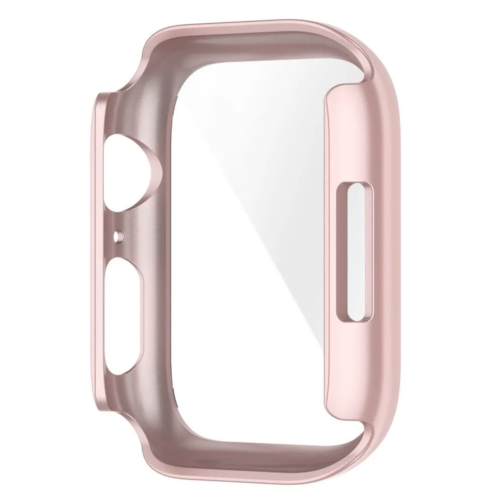 Apple Watch (41mm) 2-in-1 cover with tempered glass screen protector - Rose Gold