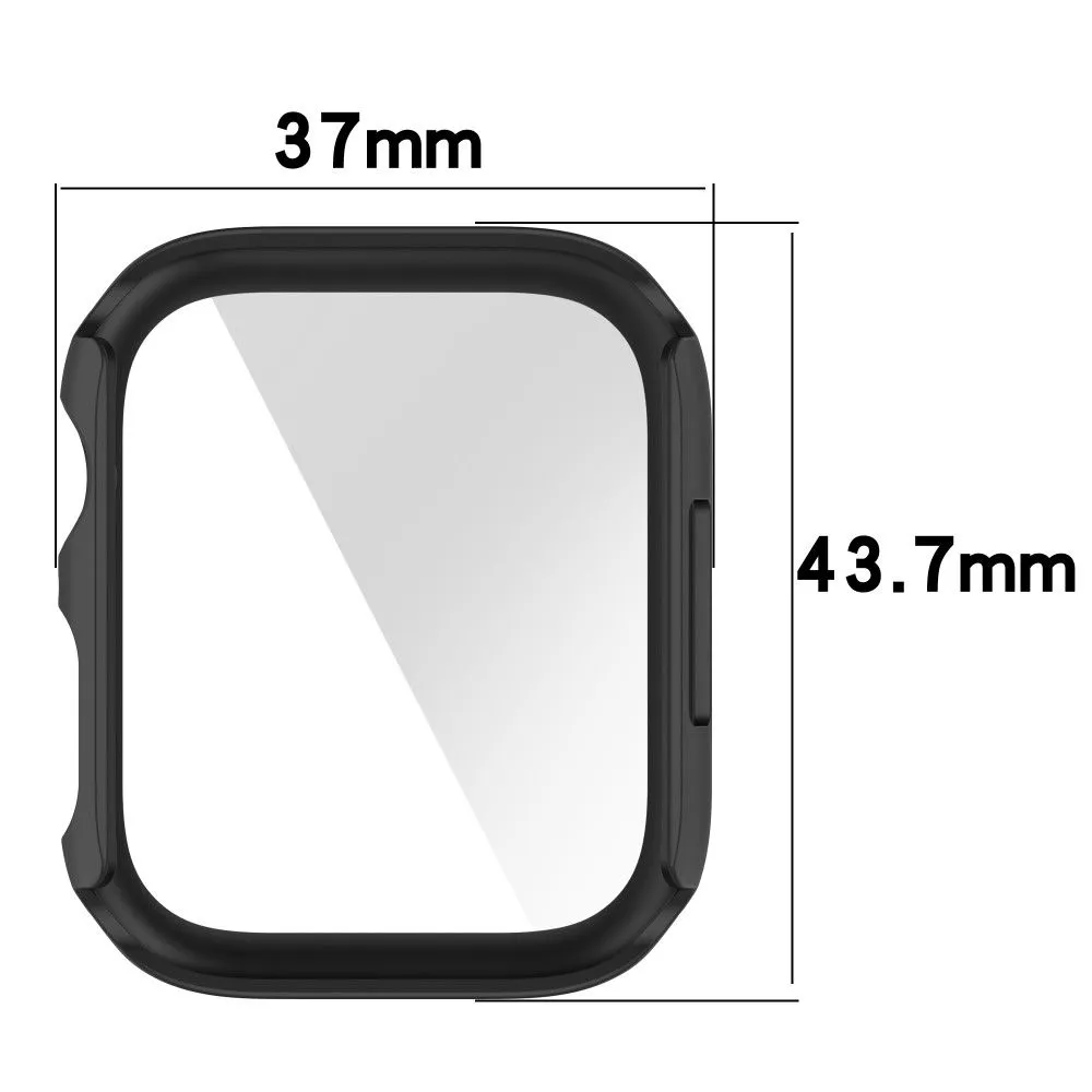 Apple Watch (41mm) 2-in-1 cover with tempered glass screen protector - Rose Gold