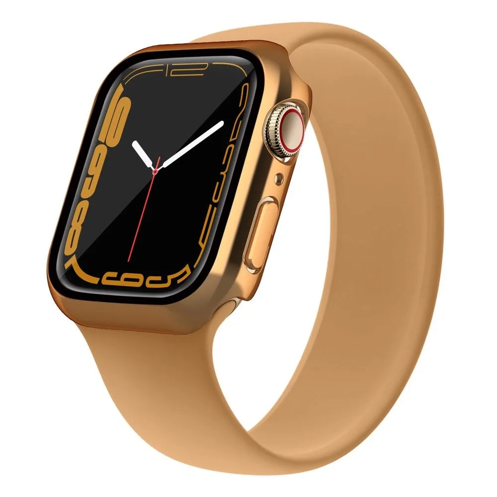 Apple Watch (41mm) electroplating cover with tempered glass - Rose Gold