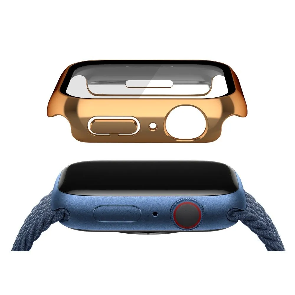 Apple Watch (41mm) electroplating cover with tempered glass - Rose Gold