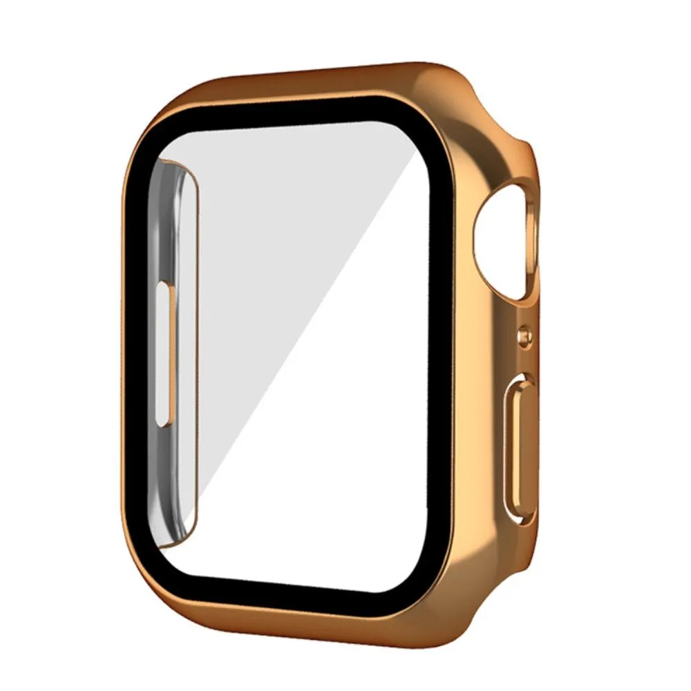 Apple Watch (41mm) electroplating cover with tempered glass - Rose Gold