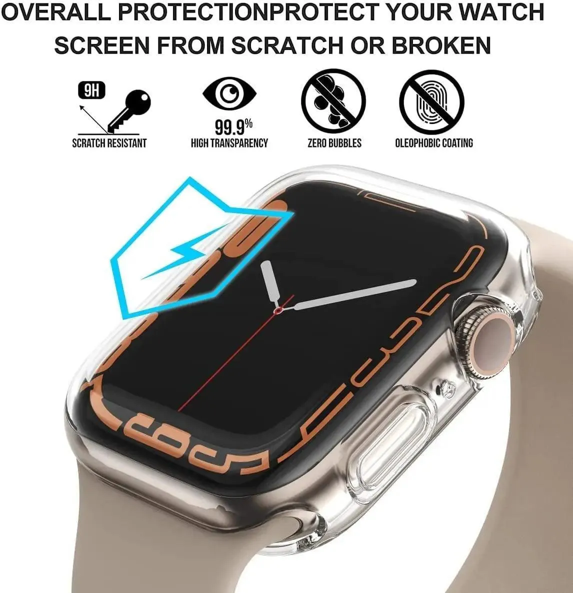 Apple Watch Band & Screen Protector Combo: Ultimate Protection for Series - Fits 40MM & 44MM