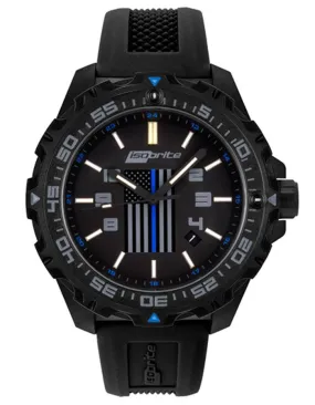 ArmourLite Isobrite Thin Blue Line Limited Edition Mens Watch - Black - 47mm