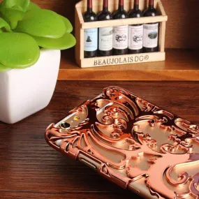 Artistic Hollow Flower Plating Phone Case For iPhone Models