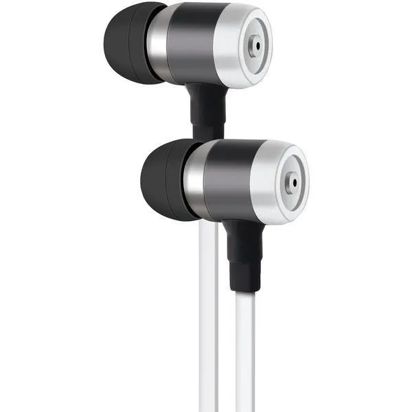 AT&T PE50-WHT PE50 In-Ear Stereo Earbuds with Microphone (White)