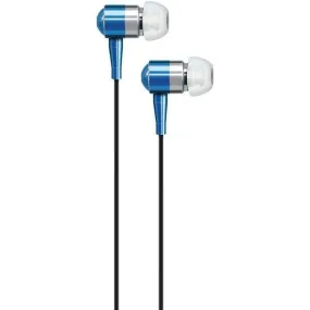 AT&T PEB02-BLU PEB02 In-Ear Aluminum Stereo Earbuds (Blue)