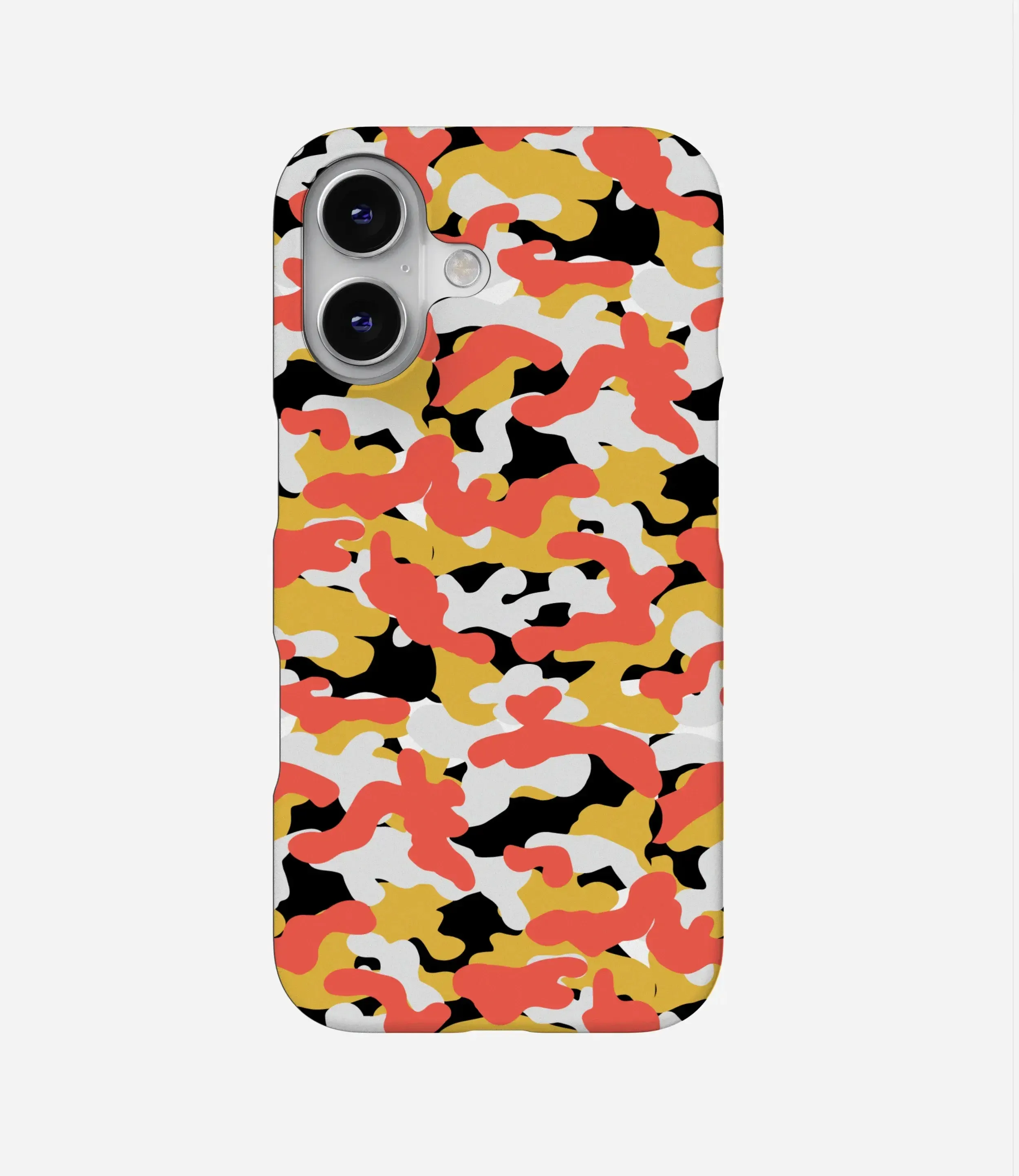 Black Orange Camo Case