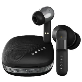 Boult Audio Newly Launched W50 Bluetooth Truly Wireless in Ear Earbuds with 50H Playtime, Quad Mic ENC, 45ms Low Latency Gaming, Dual Tone Fast Charging Case, 13mm Bass Drivers, IPX5 TWS (Ash Black)