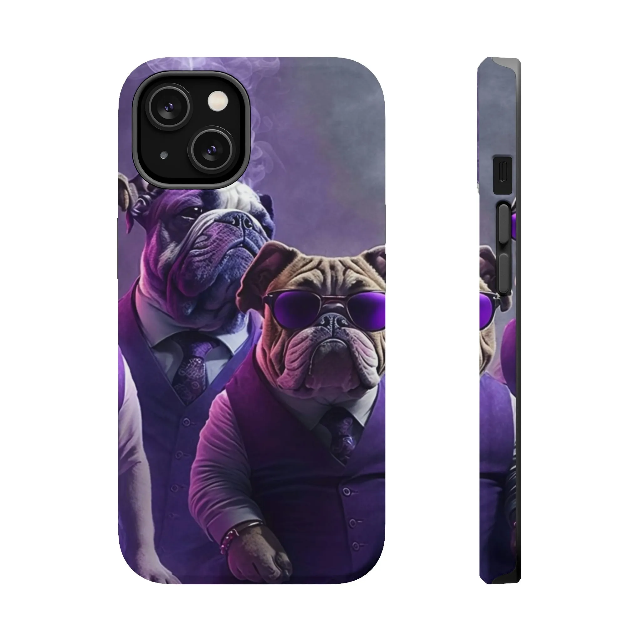 Bulldog phone case cigars