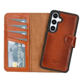 Carter Samsung Galaxy S25 Wallet Case, Burnished Tan