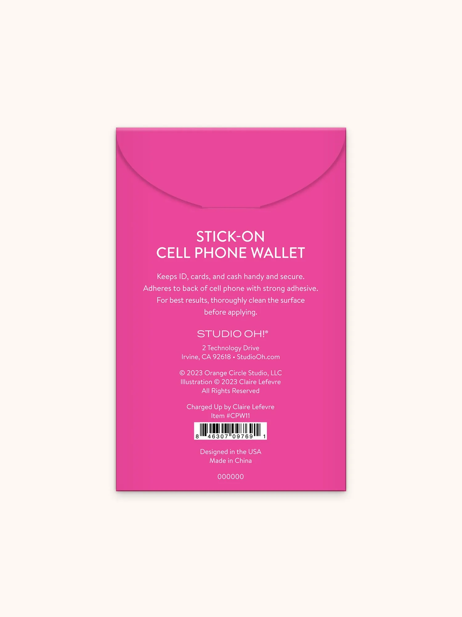 Charged Up Stick-On Cell Phone Wallet