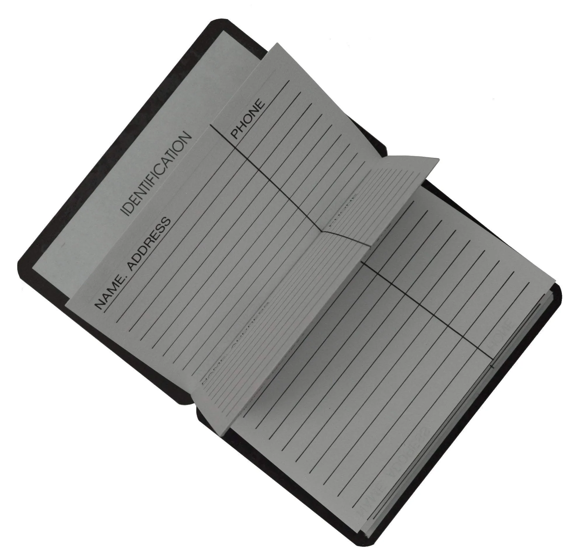 Credit Card Size Address Book Accordion Style with Magnetic Closure