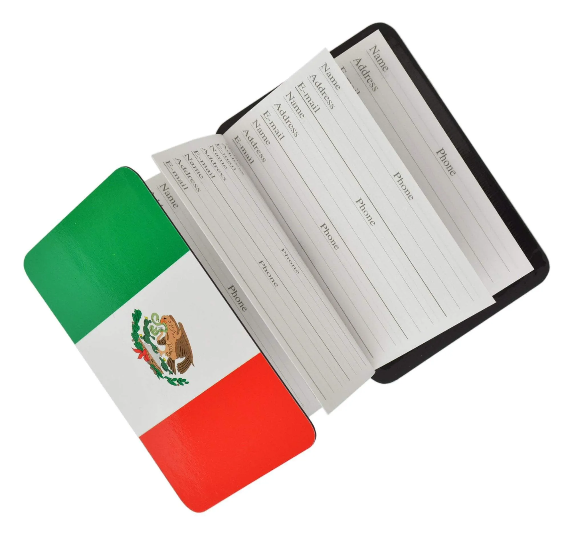 Credit Card Size Address Book Accordion Style with Magnetic Closure