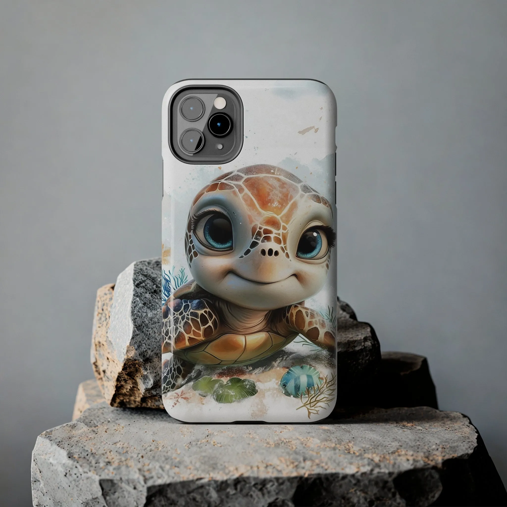 Cute Sea Turtle print Design Tough Phone Case compatible with a large variety of iPhone models, Gift, Phone Case