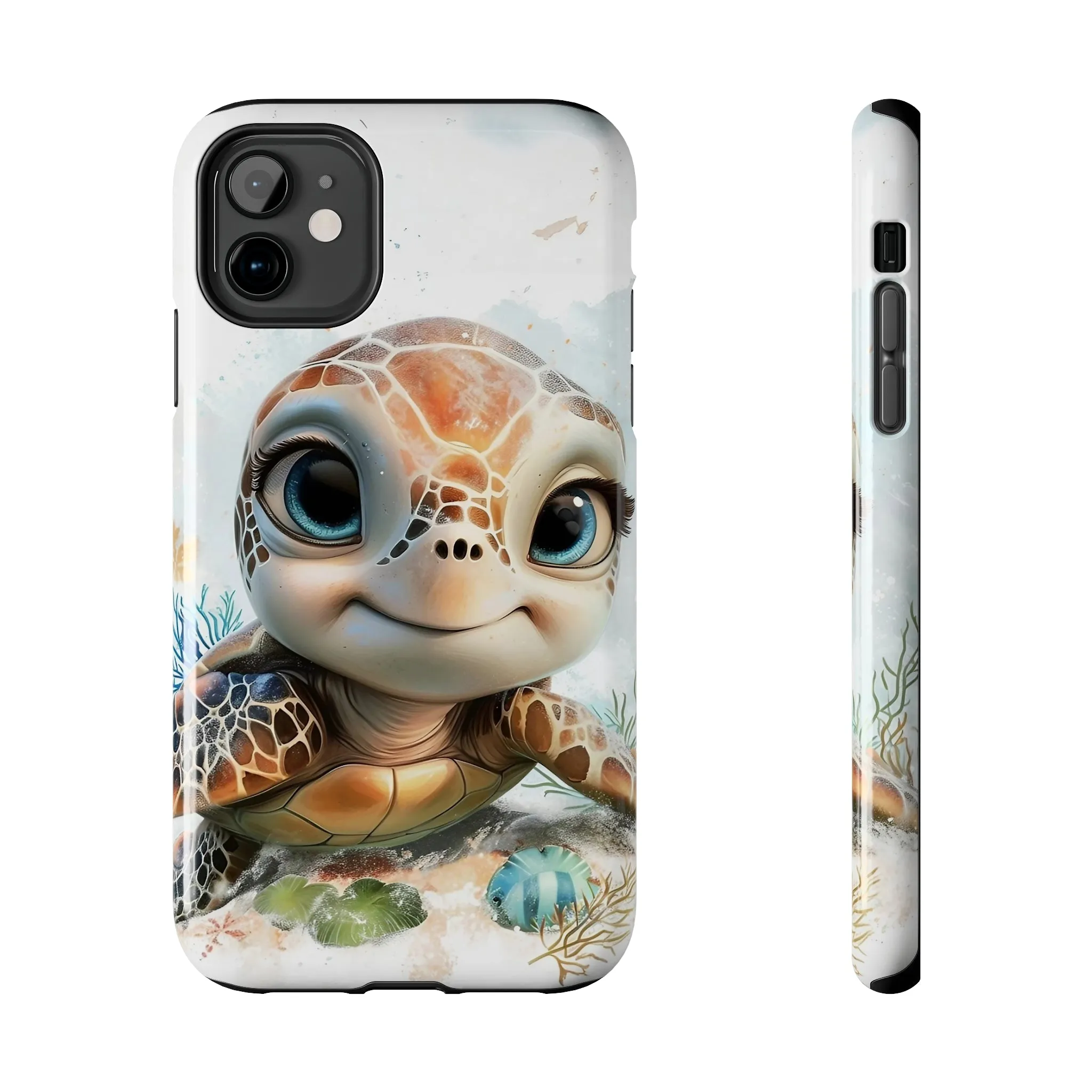 Cute Sea Turtle print Design Tough Phone Case compatible with a large variety of iPhone models, Gift, Phone Case