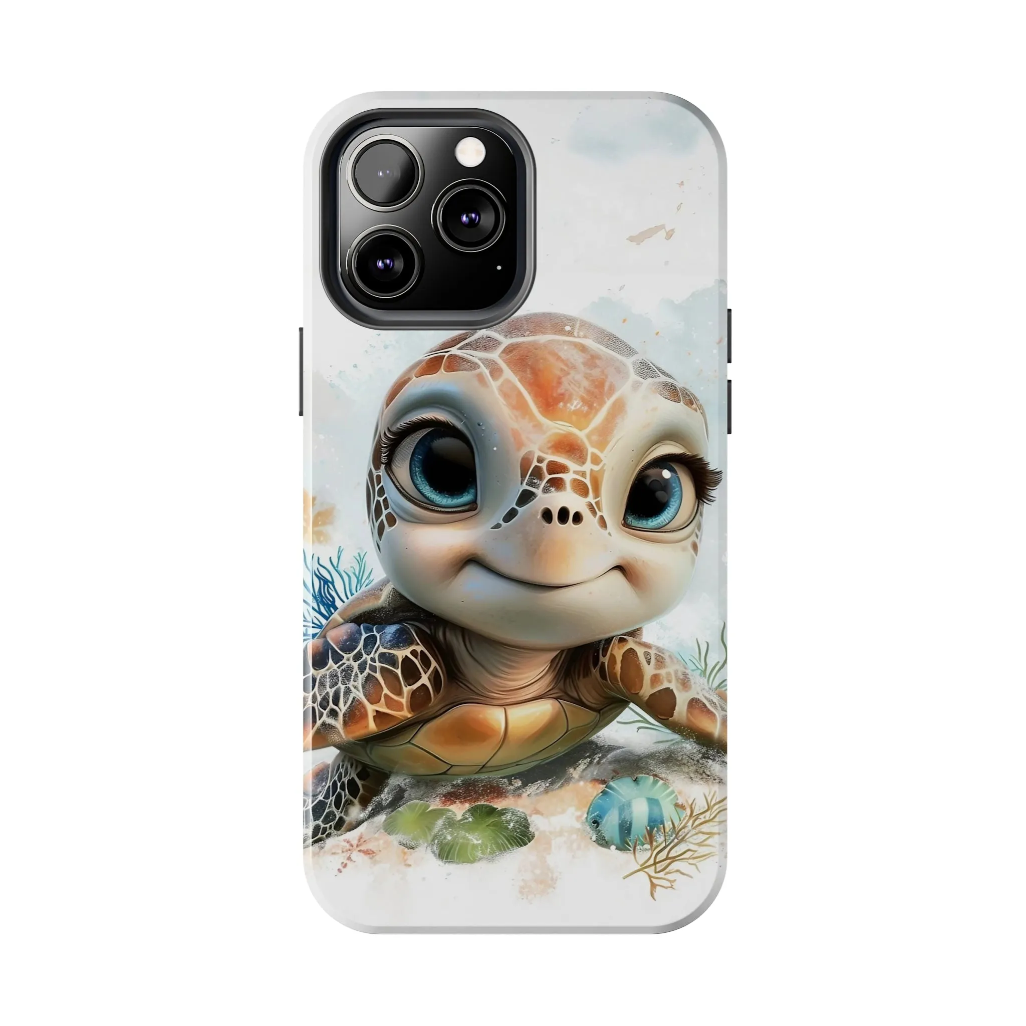 Cute Sea Turtle print Design Tough Phone Case compatible with a large variety of iPhone models, Gift, Phone Case