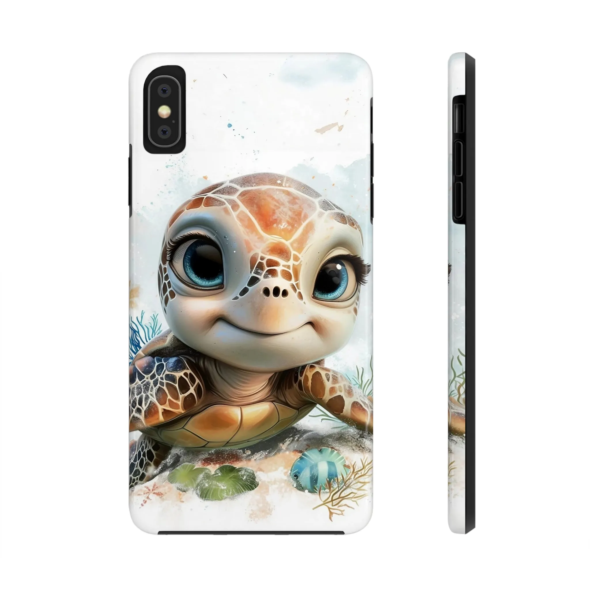 Cute Sea Turtle print Design Tough Phone Case compatible with a large variety of iPhone models, Gift, Phone Case