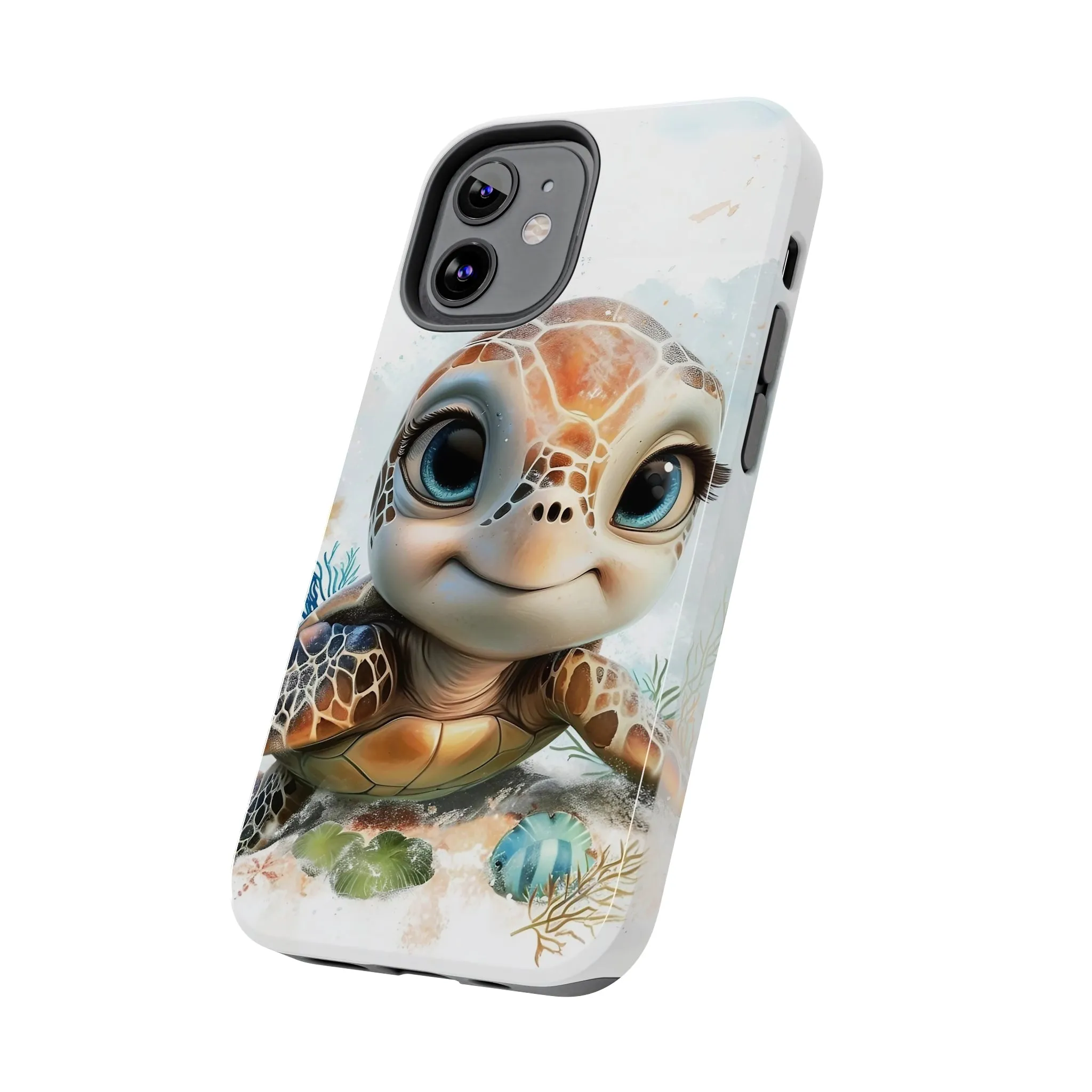 Cute Sea Turtle print Design Tough Phone Case compatible with a large variety of iPhone models, Gift, Phone Case