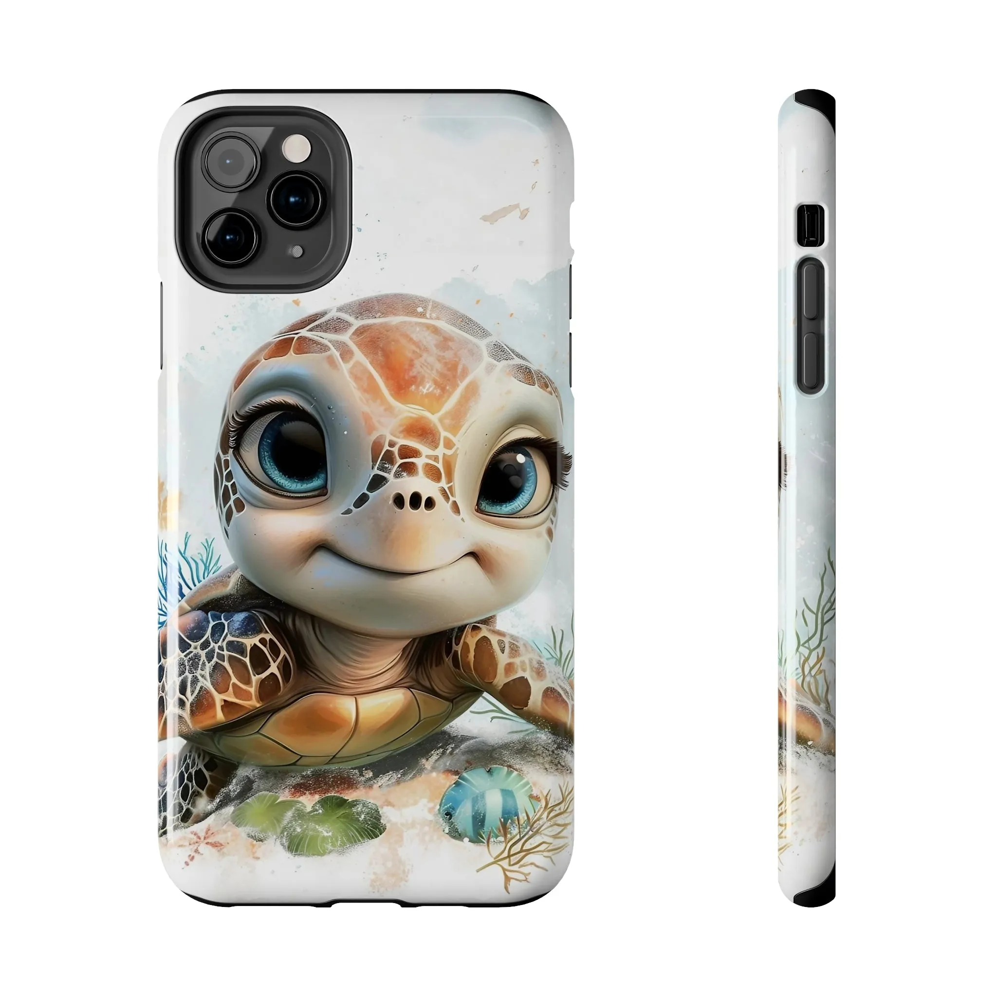 Cute Sea Turtle print Design Tough Phone Case compatible with a large variety of iPhone models, Gift, Phone Case