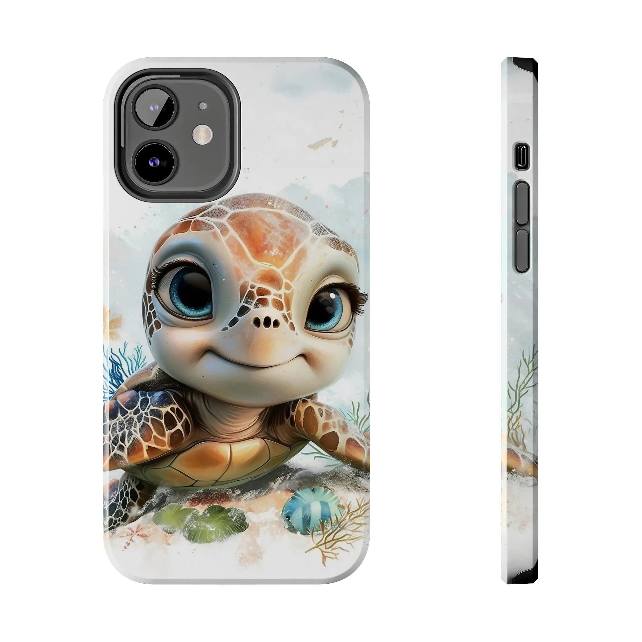 Cute Sea Turtle print Design Tough Phone Case compatible with a large variety of iPhone models, Gift, Phone Case