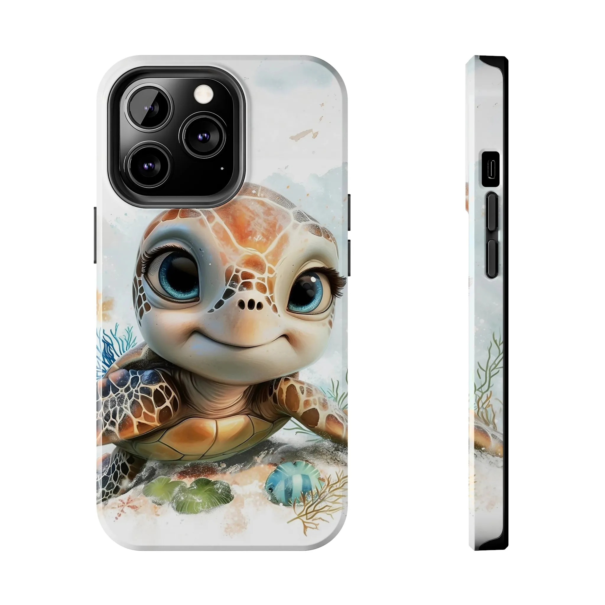 Cute Sea Turtle print Design Tough Phone Case compatible with a large variety of iPhone models, Gift, Phone Case