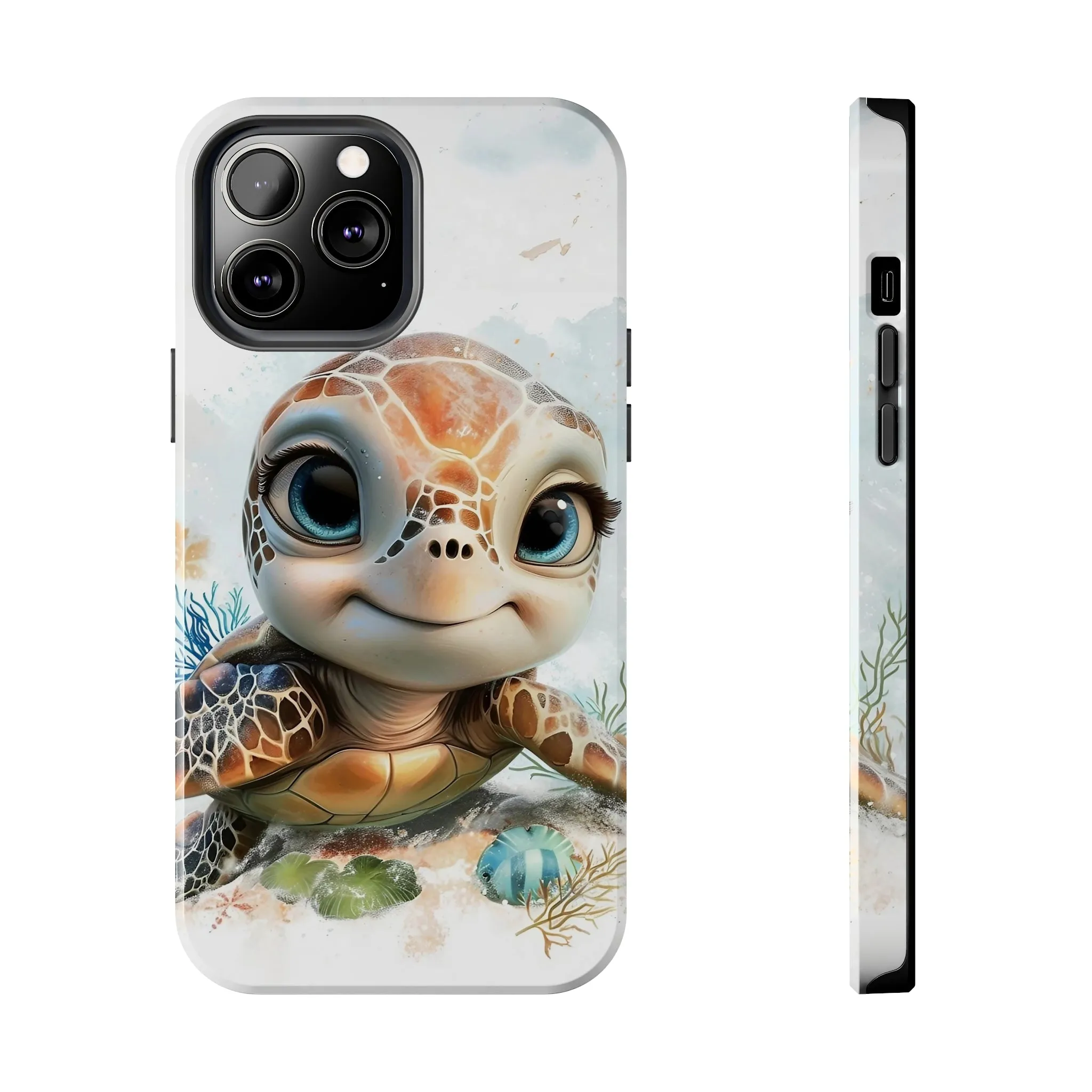 Cute Sea Turtle print Design Tough Phone Case compatible with a large variety of iPhone models, Gift, Phone Case