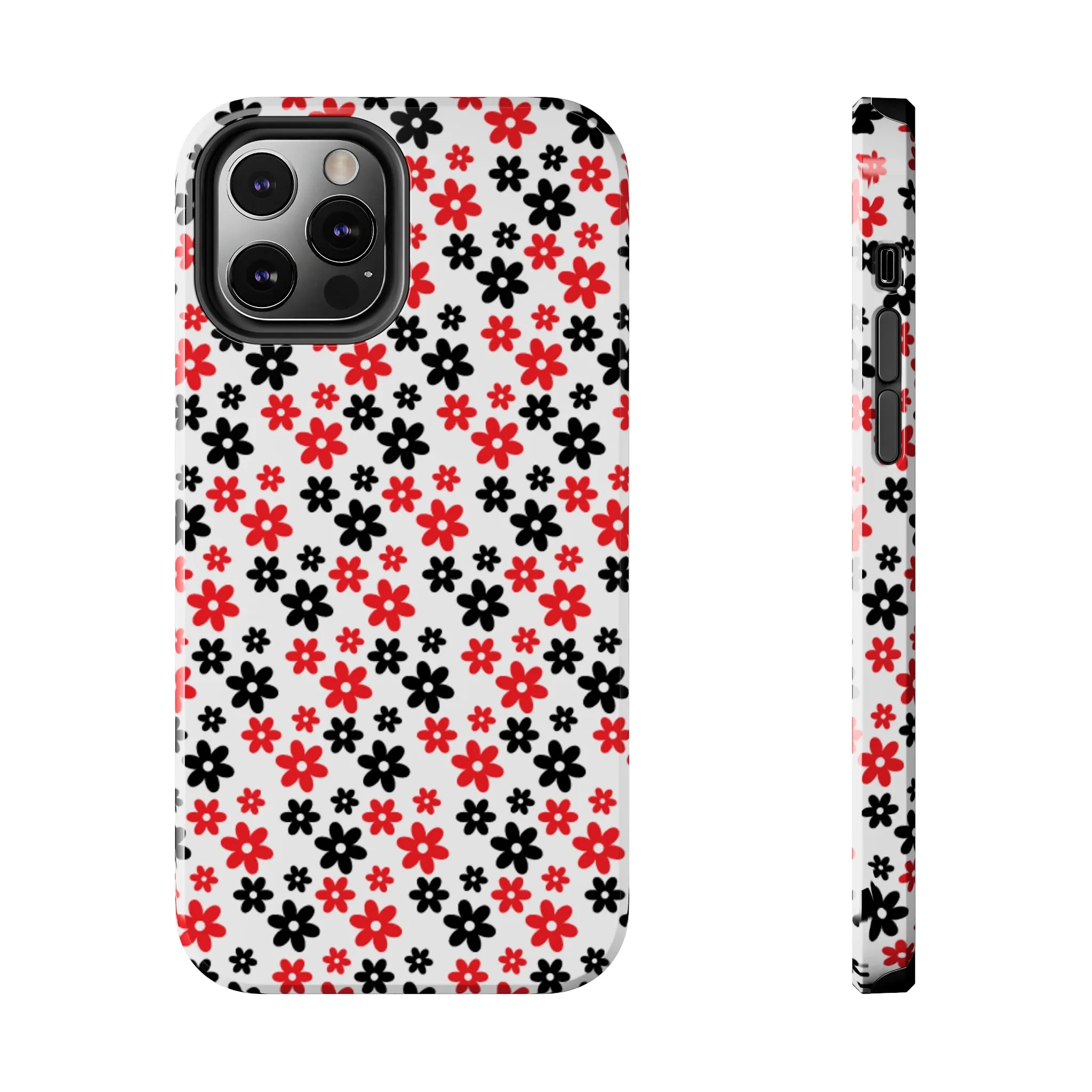 Daisy Flower Iphone Case, Custom phone cases, phone case Inspo, trending phone cases 2023, trending phone cases, aesthetic phone case, bow phone case, phone case ideas, phone case aesthetic, iphone 15 max, Flower phone cover, Red and Black Case