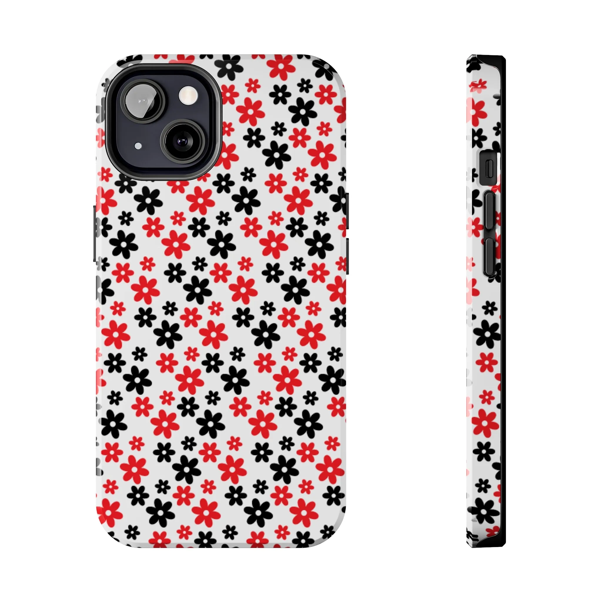 Daisy Flower Iphone Case, Custom phone cases, phone case Inspo, trending phone cases 2023, trending phone cases, aesthetic phone case, bow phone case, phone case ideas, phone case aesthetic, iphone 15 max, Flower phone cover, Red and Black Case