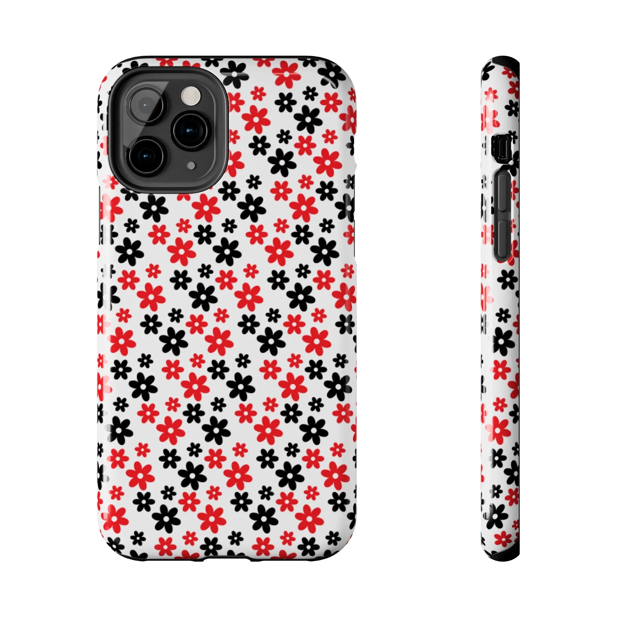 Daisy Flower Iphone Case, Custom phone cases, phone case Inspo, trending phone cases 2023, trending phone cases, aesthetic phone case, bow phone case, phone case ideas, phone case aesthetic, iphone 15 max, Flower phone cover, Red and Black Case