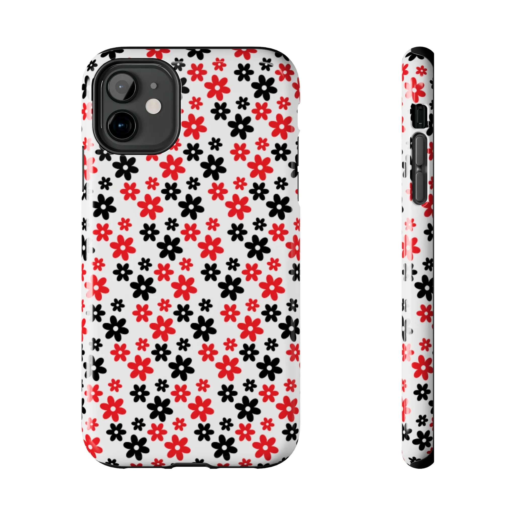 Daisy Flower Iphone Case, Custom phone cases, phone case Inspo, trending phone cases 2023, trending phone cases, aesthetic phone case, bow phone case, phone case ideas, phone case aesthetic, iphone 15 max, Flower phone cover, Red and Black Case