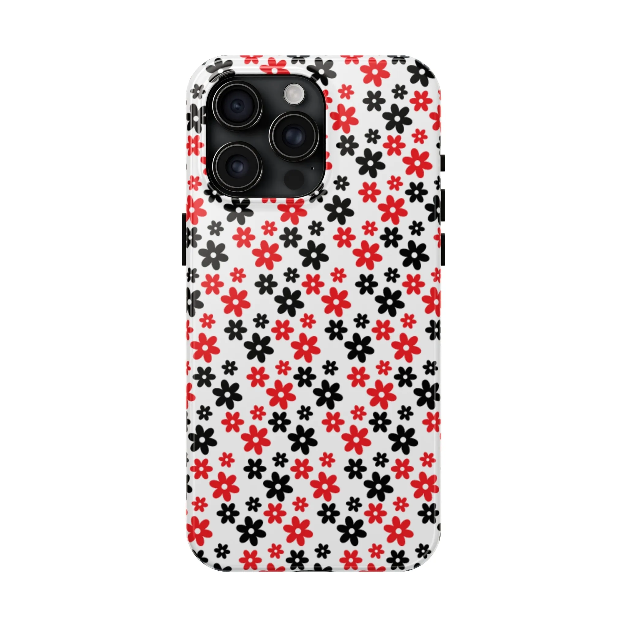 Daisy Flower Iphone Case, Custom phone cases, phone case Inspo, trending phone cases 2023, trending phone cases, aesthetic phone case, bow phone case, phone case ideas, phone case aesthetic, iphone 15 max, Flower phone cover, Red and Black Case