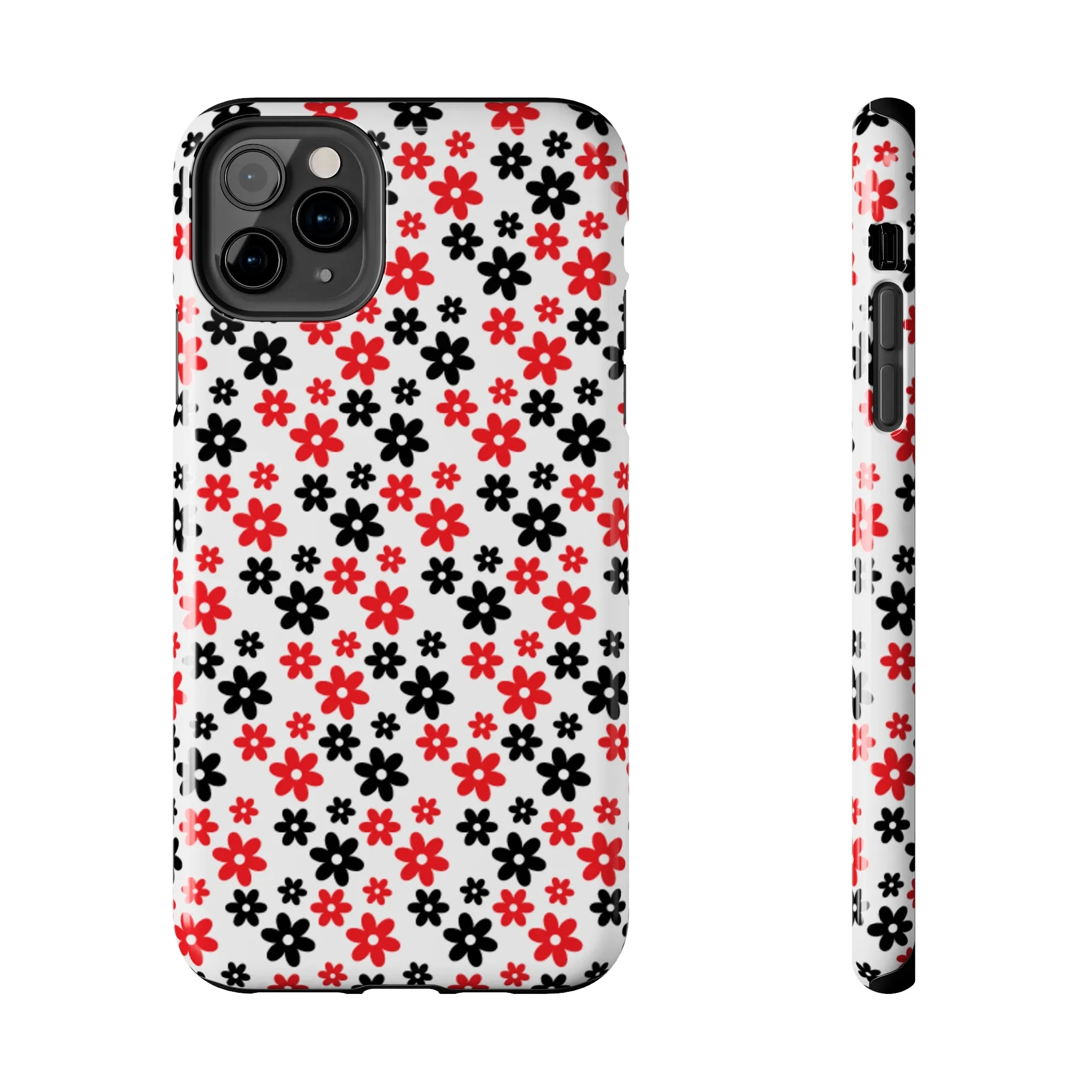 Daisy Flower Iphone Case, Custom phone cases, phone case Inspo, trending phone cases 2023, trending phone cases, aesthetic phone case, bow phone case, phone case ideas, phone case aesthetic, iphone 15 max, Flower phone cover, Red and Black Case