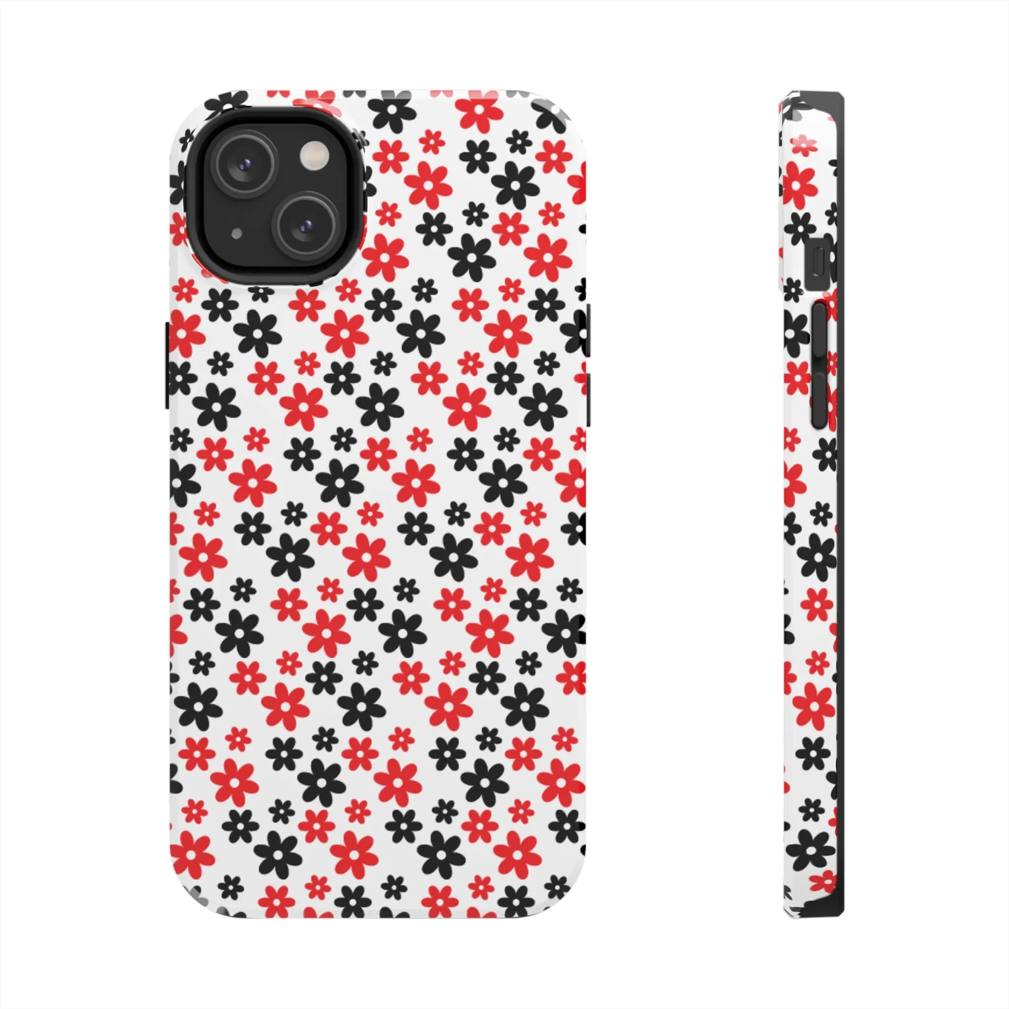 Daisy Flower Iphone Case, Custom phone cases, phone case Inspo, trending phone cases 2023, trending phone cases, aesthetic phone case, bow phone case, phone case ideas, phone case aesthetic, iphone 15 max, Flower phone cover, Red and Black Case