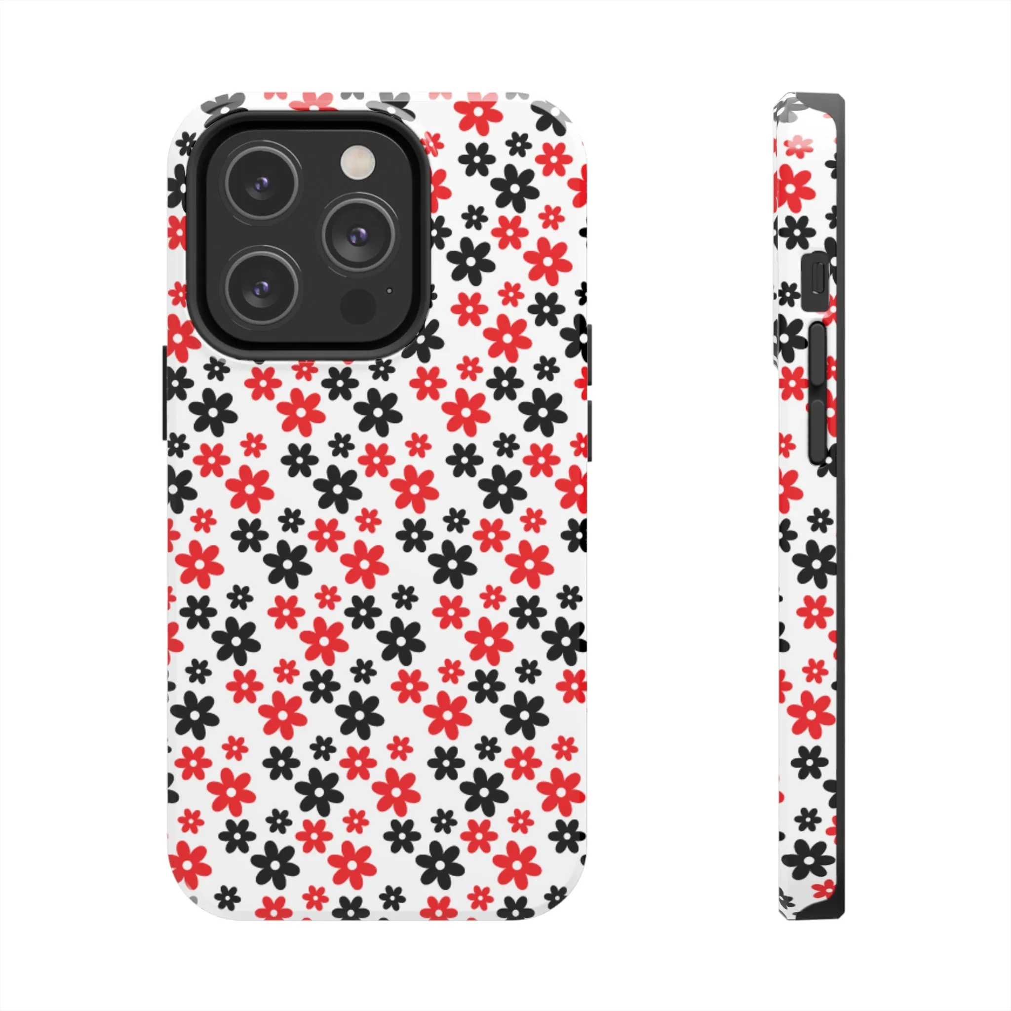 Daisy Flower Iphone Case, Custom phone cases, phone case Inspo, trending phone cases 2023, trending phone cases, aesthetic phone case, bow phone case, phone case ideas, phone case aesthetic, iphone 15 max, Flower phone cover, Red and Black Case