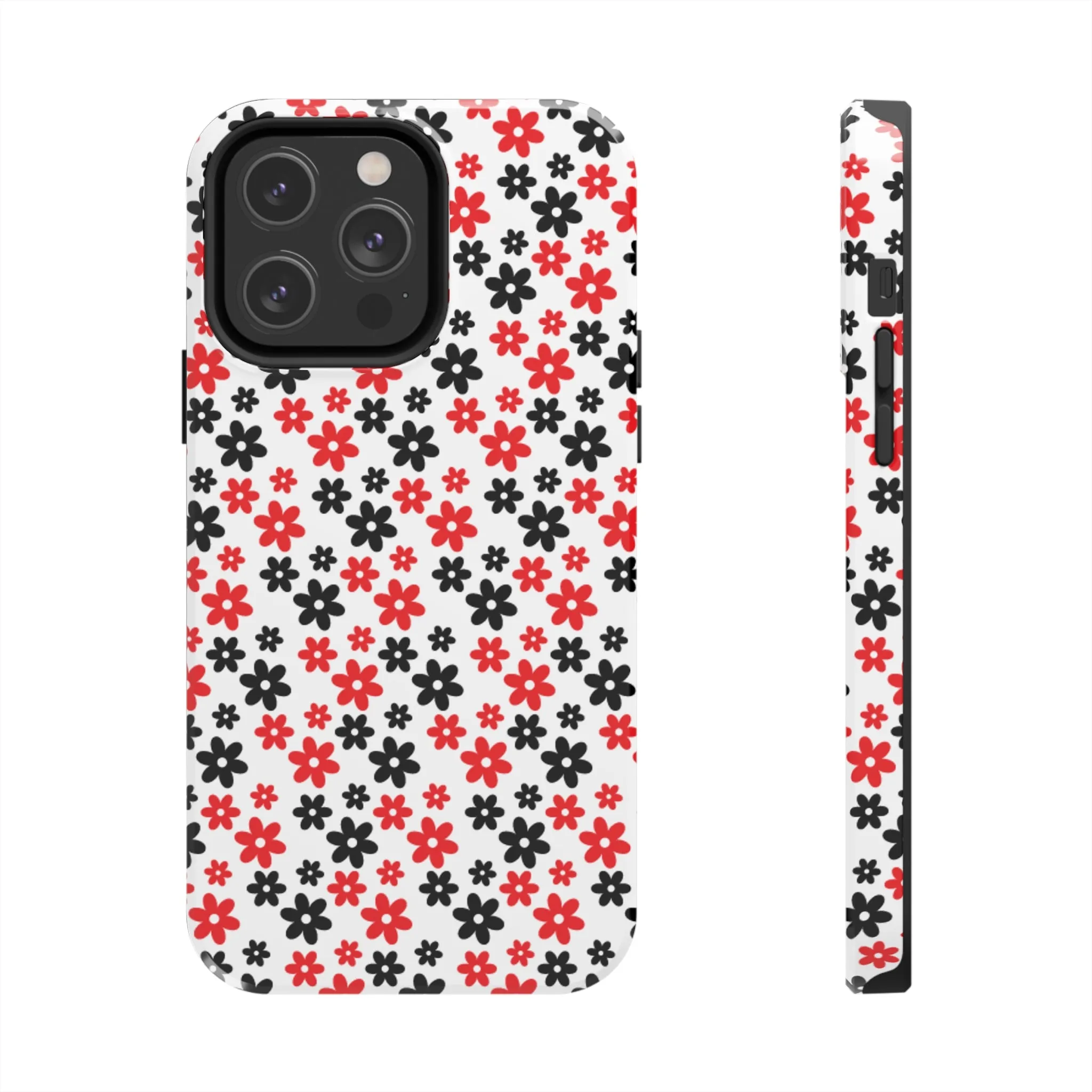 Daisy Flower Iphone Case, Custom phone cases, phone case Inspo, trending phone cases 2023, trending phone cases, aesthetic phone case, bow phone case, phone case ideas, phone case aesthetic, iphone 15 max, Flower phone cover, Red and Black Case