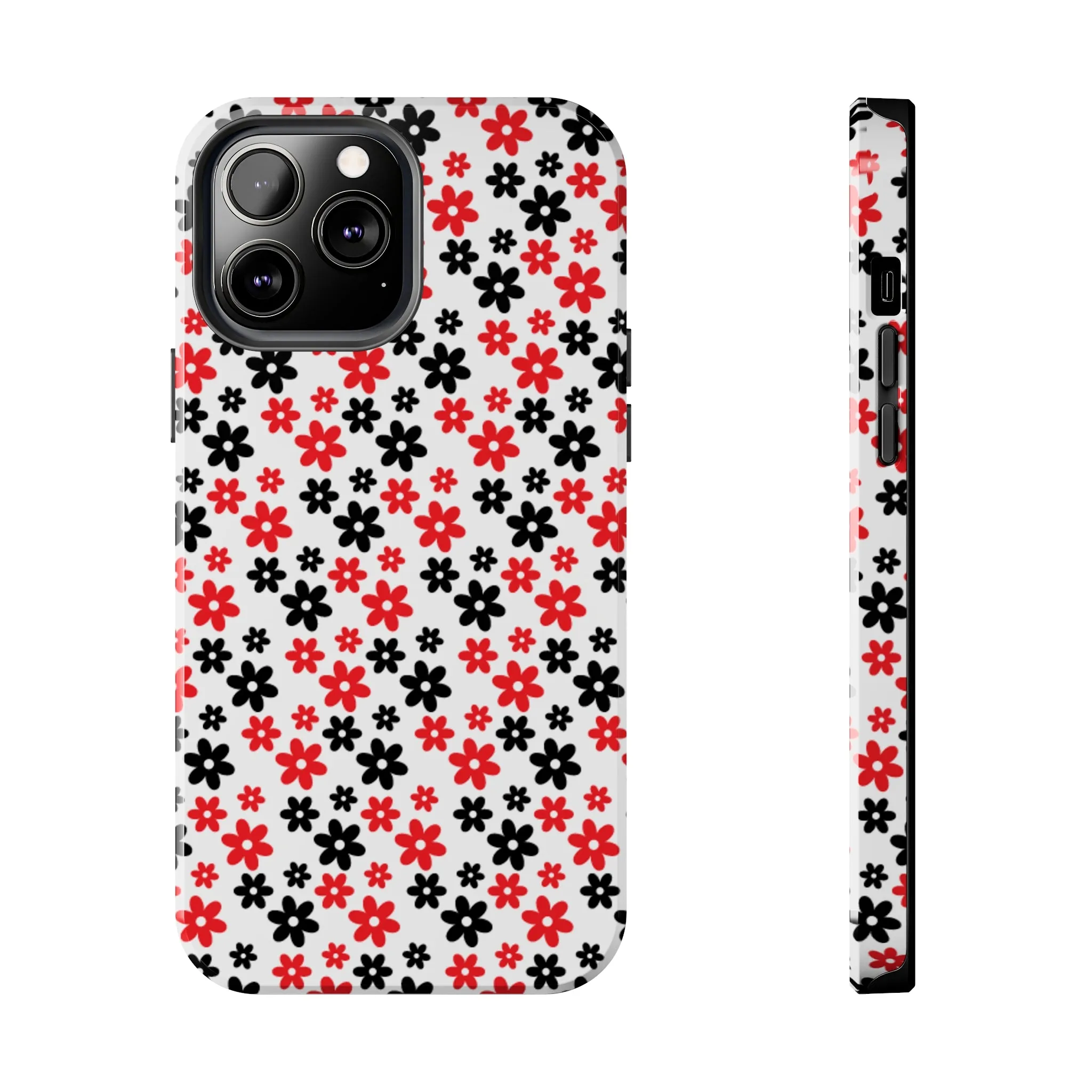 Daisy Flower Iphone Case, Custom phone cases, phone case Inspo, trending phone cases 2023, trending phone cases, aesthetic phone case, bow phone case, phone case ideas, phone case aesthetic, iphone 15 max, Flower phone cover, Red and Black Case