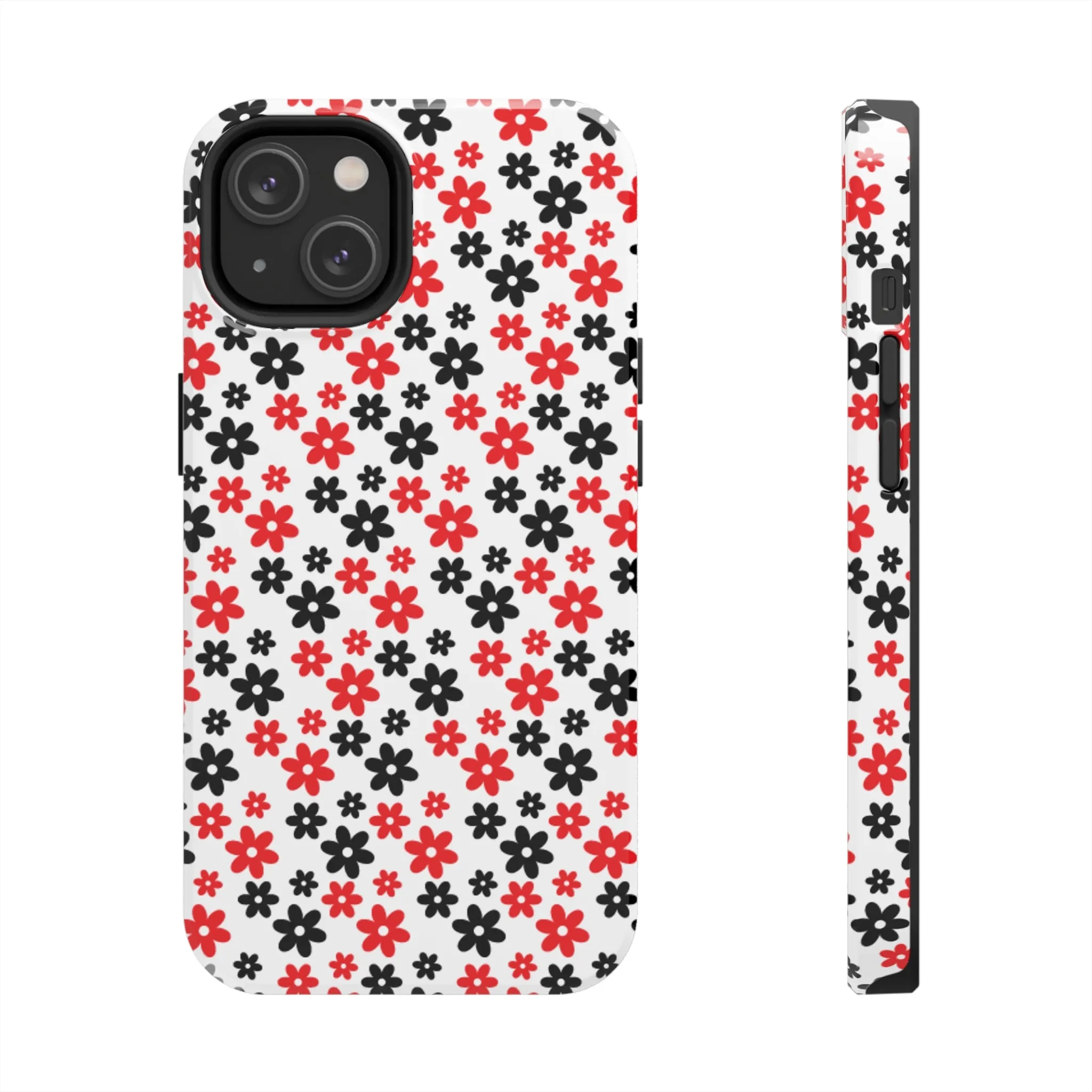 Daisy Flower Iphone Case, Custom phone cases, phone case Inspo, trending phone cases 2023, trending phone cases, aesthetic phone case, bow phone case, phone case ideas, phone case aesthetic, iphone 15 max, Flower phone cover, Red and Black Case